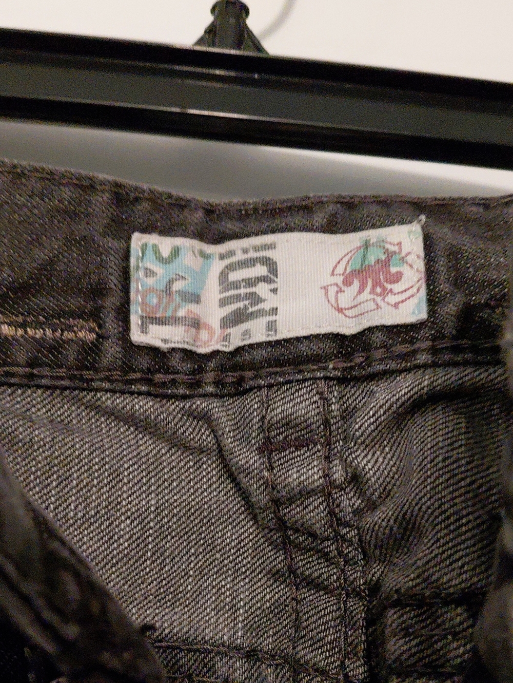 MEC DENIM Men's Black Distressed Jean. NATAL BOOTCUT Size 34X34 Button Fly - Picture 2 of 15
